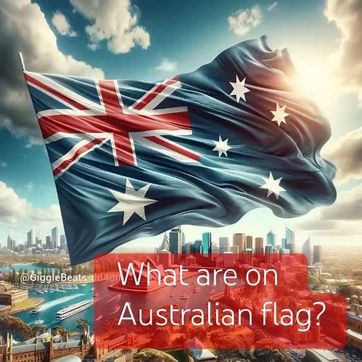 What are on the national flag of Australia?