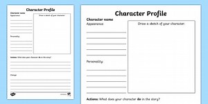 Character Profile Writing Template