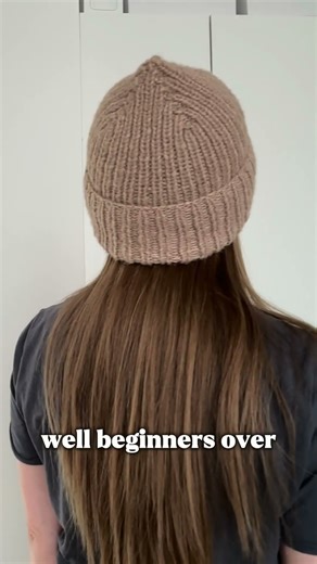 Easy Magic Loop Beanie | Quick One-Day Knit for Beginners #knittig #knittingpattern #knithat