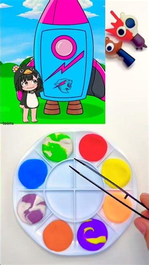 Sprunki Clay Colour Mixing Gugu Gaga #satisfying #colourmixing #sprunki #clay #colors #shorts