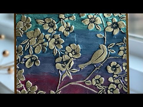 Another Way to Use a 3D Embossing Folder