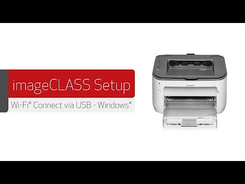 imageCLASS Wireless Setup via USB for Windows - LBP6030w, LBP6230dw, LBP7110Cw