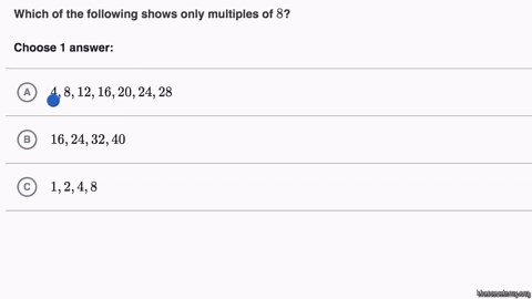 Identifying multiples