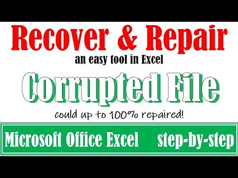 How to recover corrupted Excel file