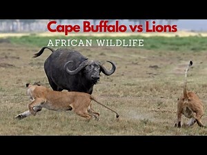 Cape Buffalo vs Lions: African Wildlife with predators and its Ecosystem