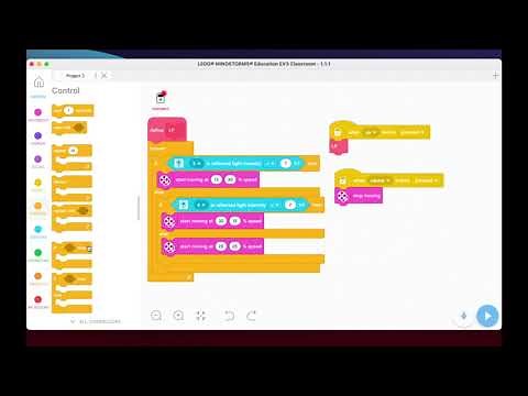 LEGO EV3 Mindstorms Robot Trainer Course - 4.5 Line Follow with 2 Color Sensors using EV3 Classroom