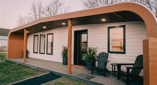 Une maison fabriquée avec une imprimante3D et 100% recyclable - Geeko