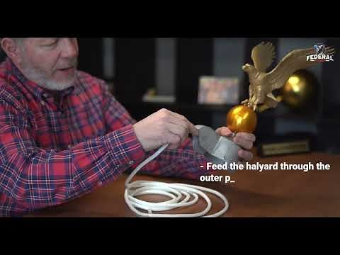 How to Set Up A Rope Halyard for Your Flagpole | Federal Flags