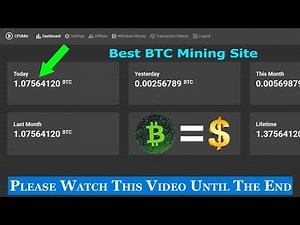 Mine 1 Bitcoin in 45 minutes - Free Bitcoin Mining Website 2021 । Payment Proof