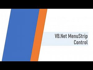 MenuStrip Control in VB.Net