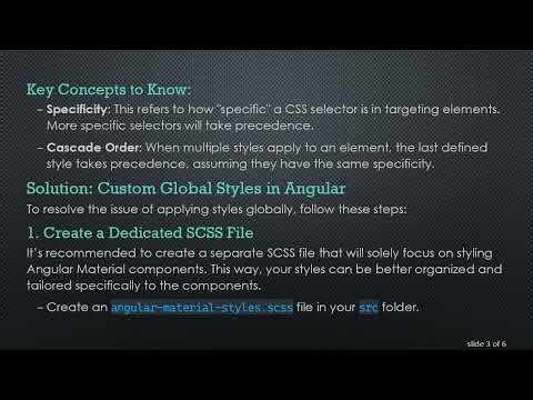 How to Override Angular Material Styles: A Comprehensive Guide to Customizing Your App's Appearance