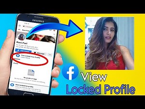 How to view facebook locked profile pic | download in gallery