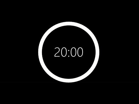 20 Minute Visual Countdown Timer – Concetration & Calming (No Sound)