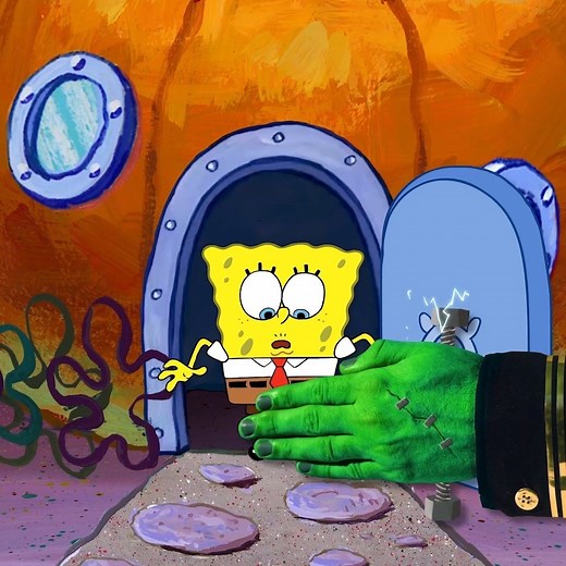 We made the SpongeBob theme song SpOoKy 😱Happy Halloween! Original animation by Tim Prendergast | SpongeBob's Nautical Nonsense