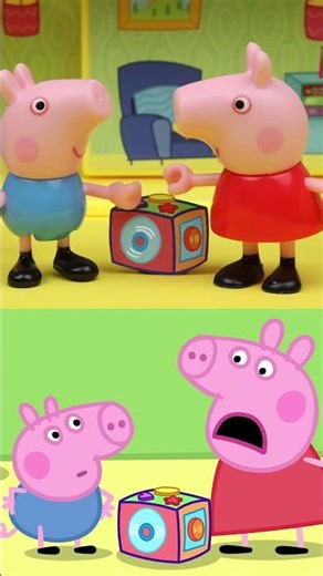 Tales VS Toys: George Pig & Peppa's Sibling Rivalry #shorts #georgepig #peppapig #toys #toyplay