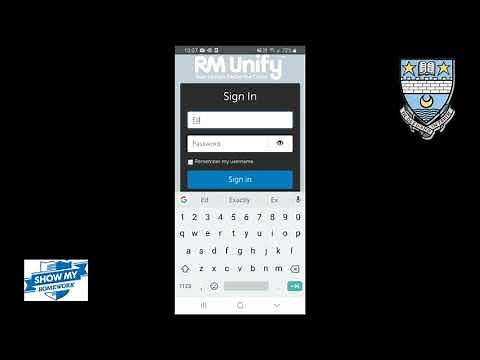 How pupils log in to the Show My Homework App.