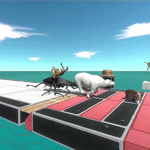 Who Can Avoid Crossbow Bolt & Reach the Evolution Gate (Spike Trap) - Animal Revolt Battle Simulator