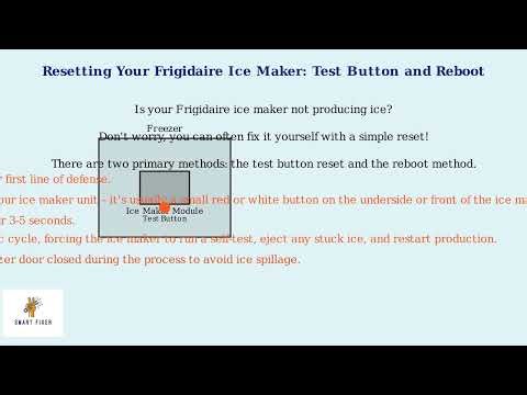 How to Reset Frigidaire Ice Maker – Test Button & Reboot Method