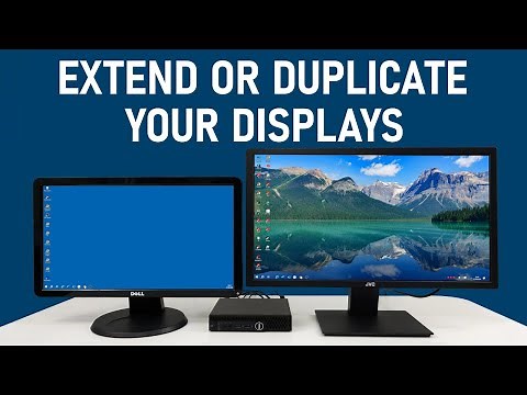 How to EXTEND or DUPLICATE PC Displays
