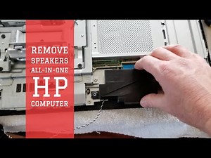 Remove Replace Speakers HP All-In-One Computer