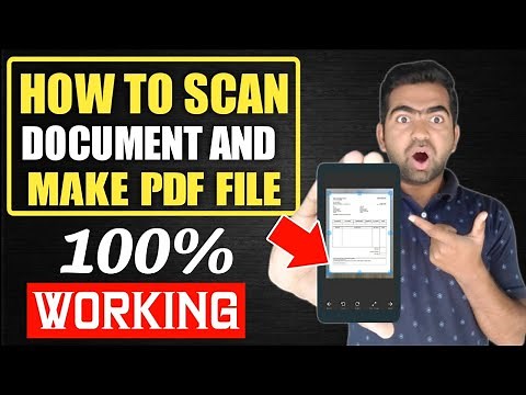 How To Scan Document And Make PDF File In Mobile | Scan Document With Phone
