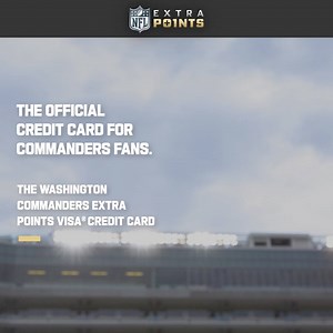 20K views · 110 reactions | Get rewarded¹ on and off the field with the Washington Commanders Extra Points Visa® Credit Card. Redeem points for exclusive NFL events, player meet and greets, gift cards and more. | NFL | Facebook