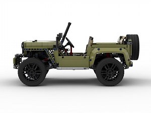 Lego Technic 42110 C model - Willys Jeep