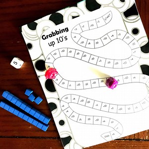 FREE Hands-on Adding 10 Game Using Base Ten Blocks