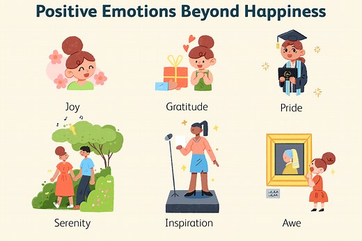 10 Common Positive Emotions Beyond Happiness