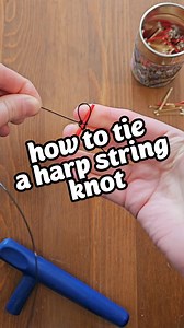 18K views · 227 reactions | How to tie a harp string 甆 Let me know if you have any other harp questions! #harp #educational #teaching #string #knot #music #lesson | Kristan Toczko | Facebook