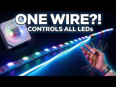 How ONE Wire Controls Thousands of RGB LEDs | WS2812 & WS2811 Explained