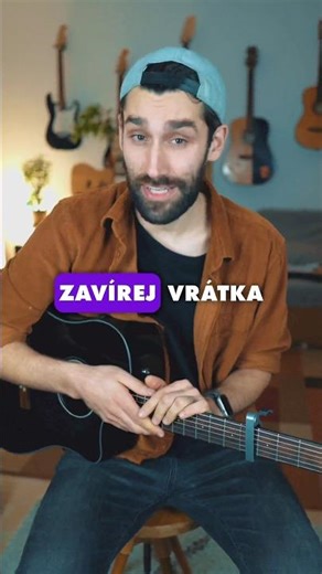Jak hrát na kytaru Bratříčku zavírej vrátka od Karla Kryla🎸| Lekce kytary #shorts #kytara #guitar
