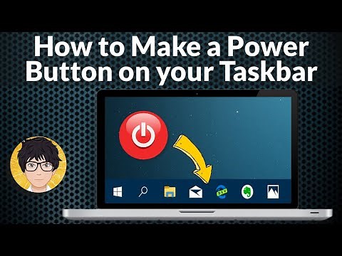 Add a power button on your taskbar | how to | Easy way | Fix | 2021 💻⚙️🐞