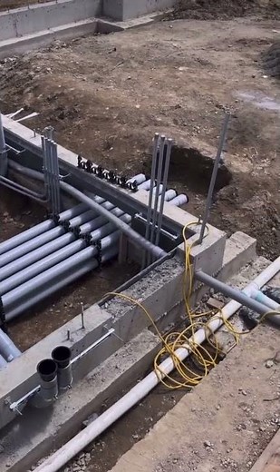 Underground Conduit Installation 101 #electrician #wiring #construction