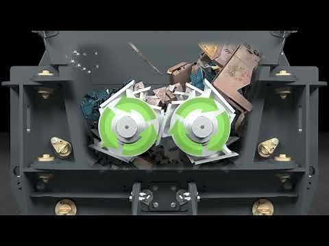 Terex Ecotec TDS 815 Slow Speed Shredder Animation