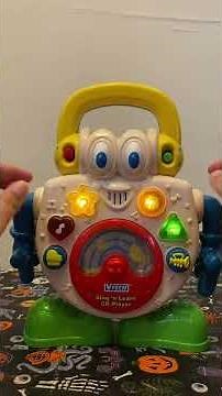 Vintage VTech SING 'N LEARN CD Player Musical Robot Kids Learning Toy demo