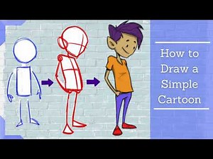 How to draw Simple Cartoon Characters step by step for Beginners | Tips and Tricks