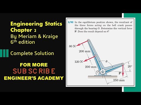 2-92 | Engineering Statics | Resultants | Engineers Academy