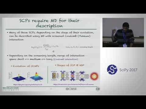 Sarkas - A Fast Pure Python Molecular Dynamics Code | SciPy 2017 | Gautham Dharuman
