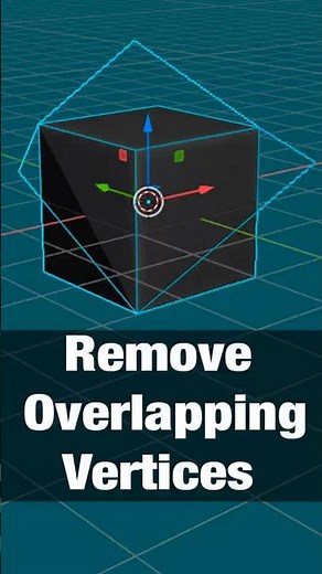 Remove Double and Overlapping Vertices in Blender #blender #3dmodeling #addon