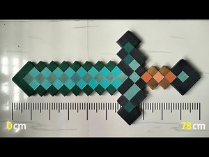 Make an Minecraft SWORD from Cardboard | Easy Step-by-Step tutorial