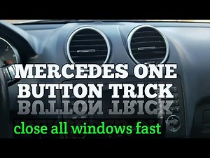 Mercedes One Button Close/Open All Windows Trick
