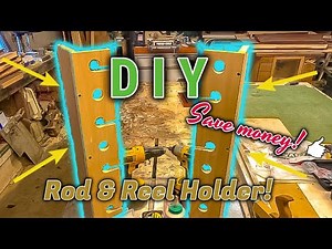 How to make this DIY fishing rod/reel storage rack