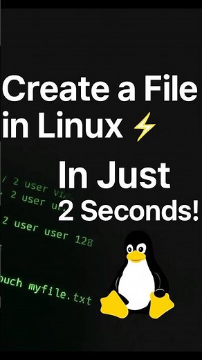 Create a File in Linux | Create a File in Linux Using One Command | #shorts