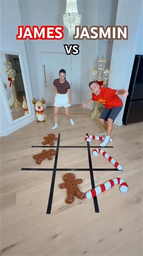 TIC TAC TOE CHRISTMAS EDITION! 🎄🎅🏼😳 - #shorts