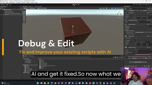 *Just Released* GPT AI Integration - ChatGPT For Unity! Create, Debug, and Refactor Scripts   More