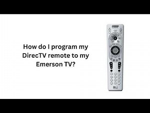 Directv Remote Codes For Emerson TV with Programing instructions
