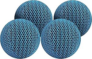 Adnee 4 Pcs Hot Tub Pool Scum Absorber-3.1 Inches Reusable Scum Eliminating Sponge Balls, Pool Sponge Oil Absorber-Hot Tub Scum Cleaner Devours Scum for Swimming Pools and Spas