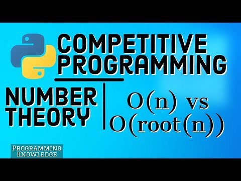 Number Theory for Competitive Programming with Python - Compare Primality Test in O(n) vs O(root(n))