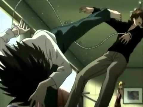 L vs. Light fight Death Note (english)